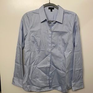 The Limited Essential Blue and white dress shirt